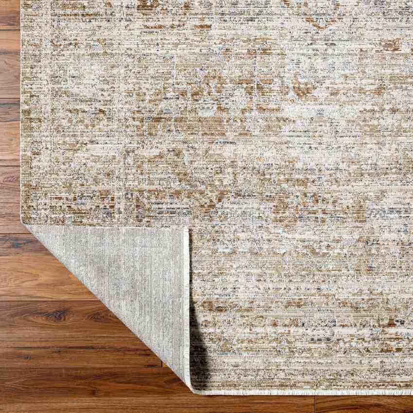 Robynn Traditional Dark Brown Washable Area Rug