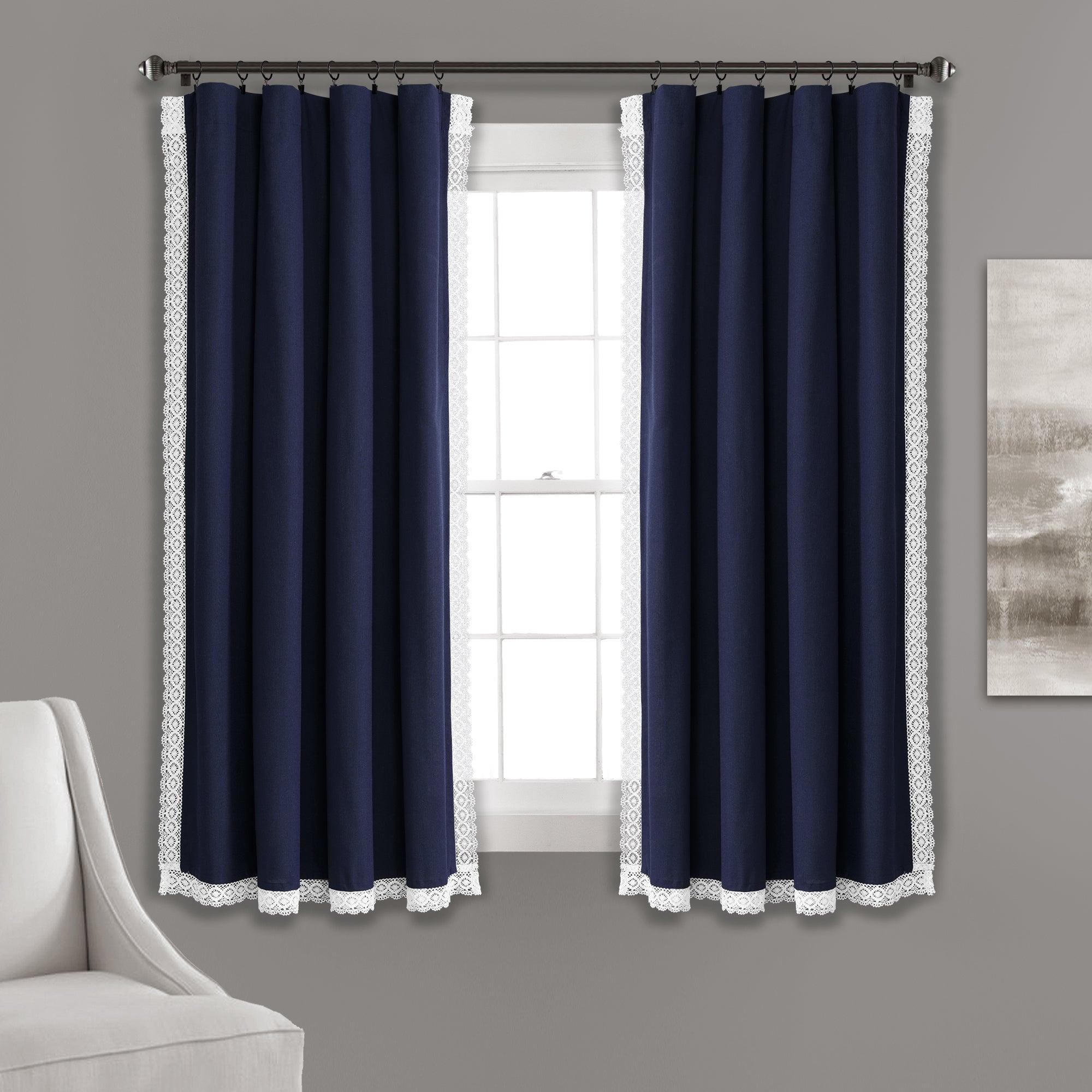 Rosalie Faux Linen Window Panel Set