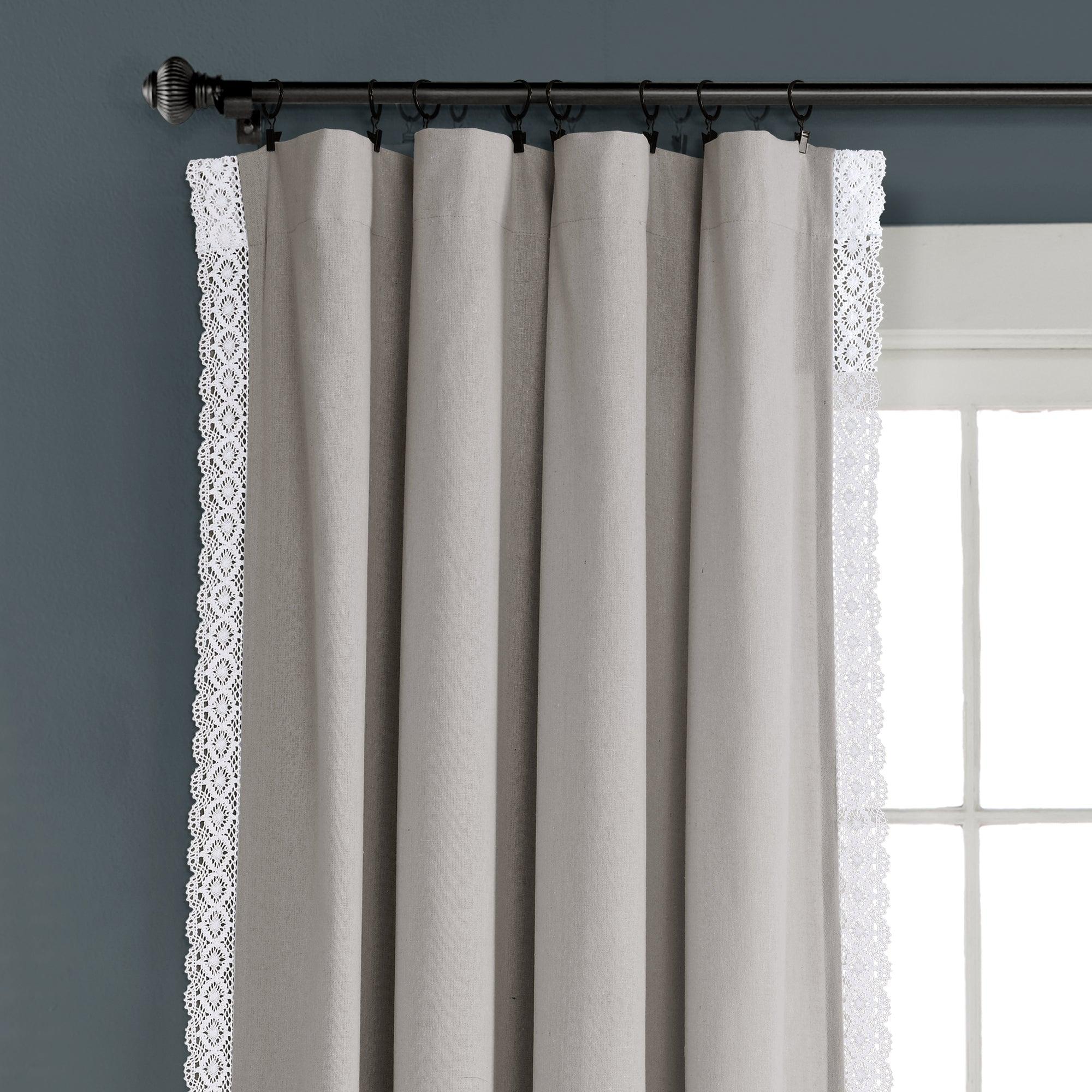 Rosalie Faux Linen Window Panel Set