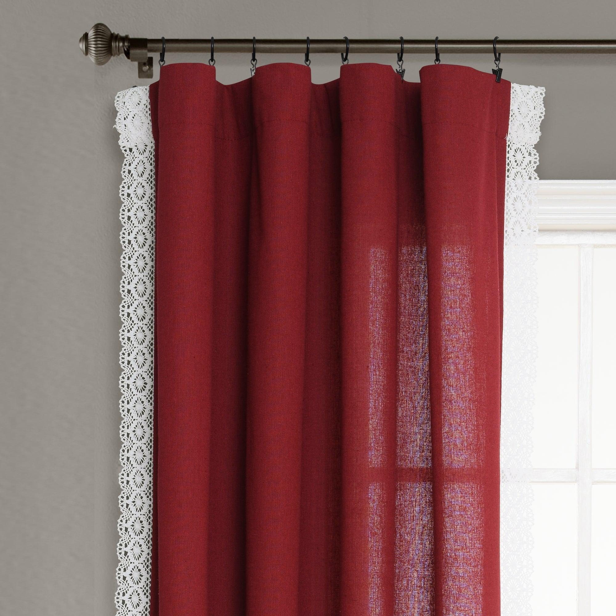 Rosalie Faux Linen Window Panel Set