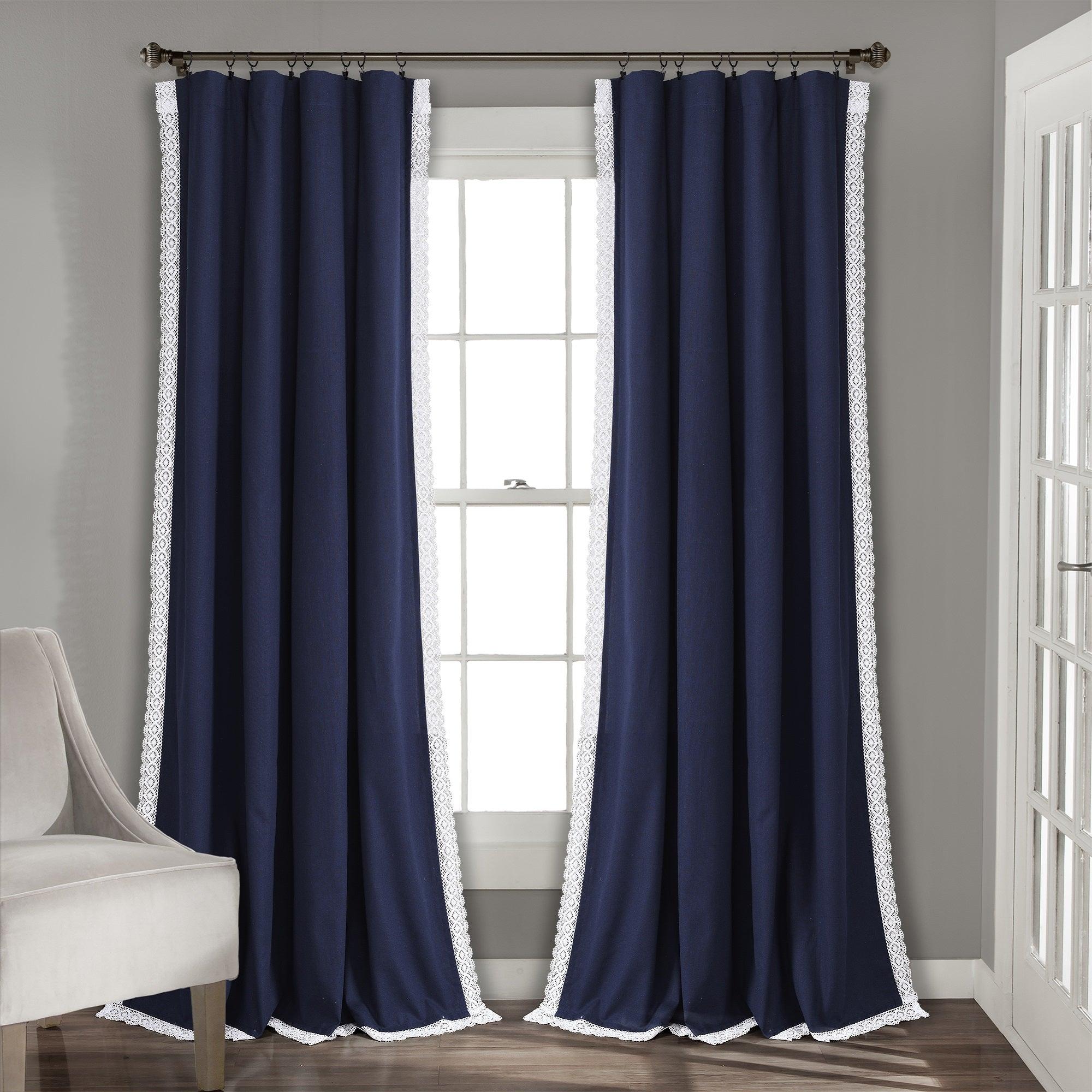 Rosalie Faux Linen Window Panel Set