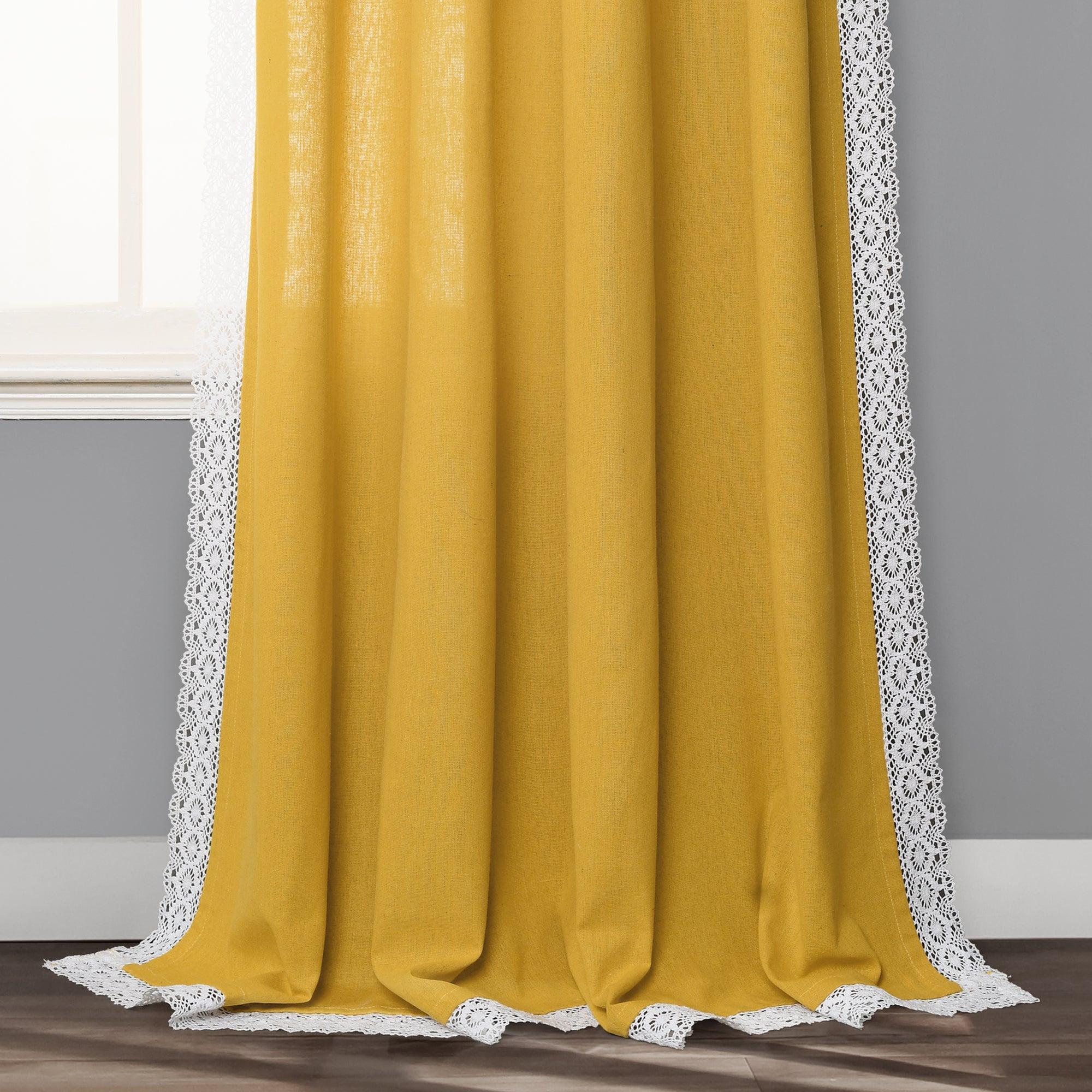 Rosalie Faux Linen Window Panel Set