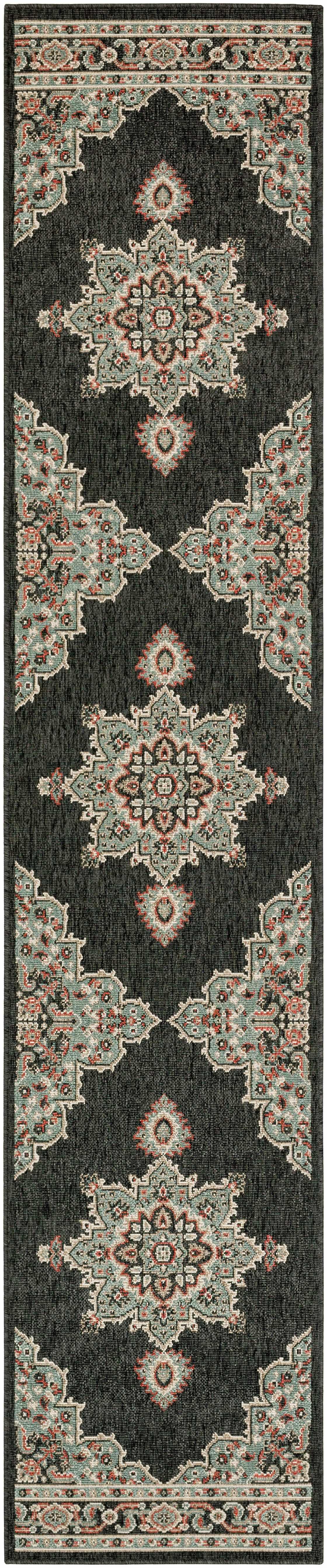 Roseglen Brown Medallion Area Rug