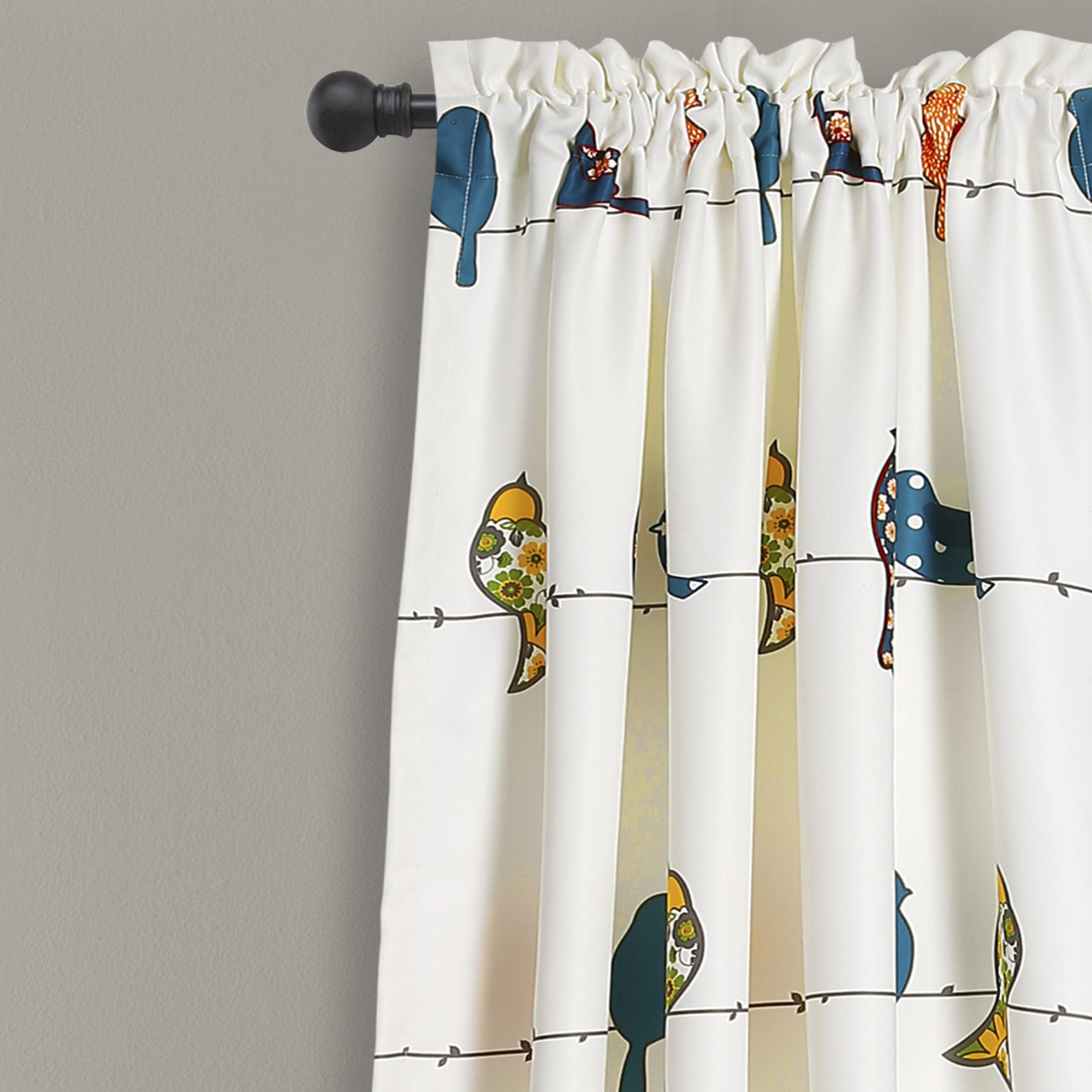 Rowley Birds Light Filtering Window Curtain Set