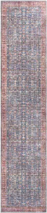 Royal Center Traditional Denim Washable Area Rug