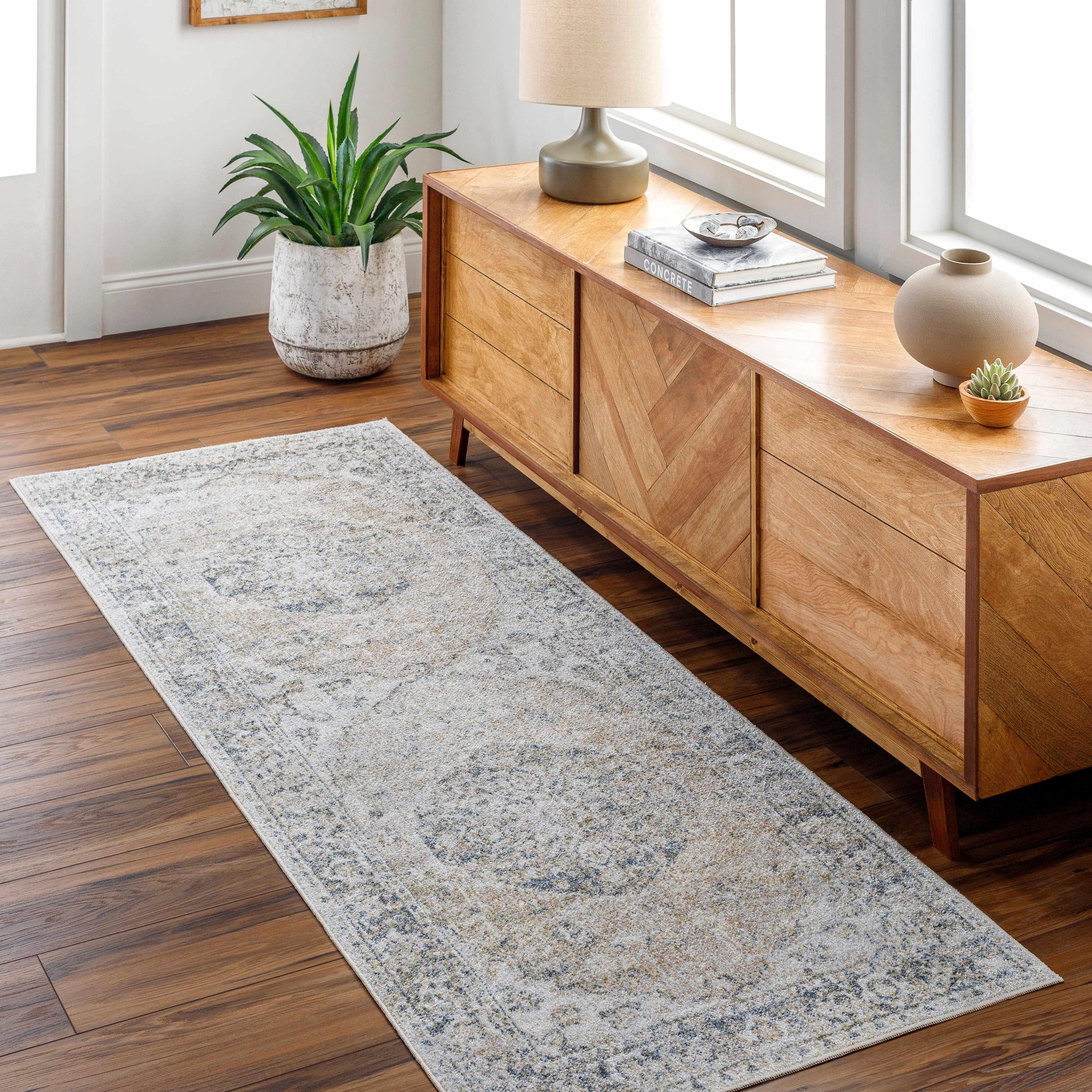 Rudo Beige Washable Area Rug