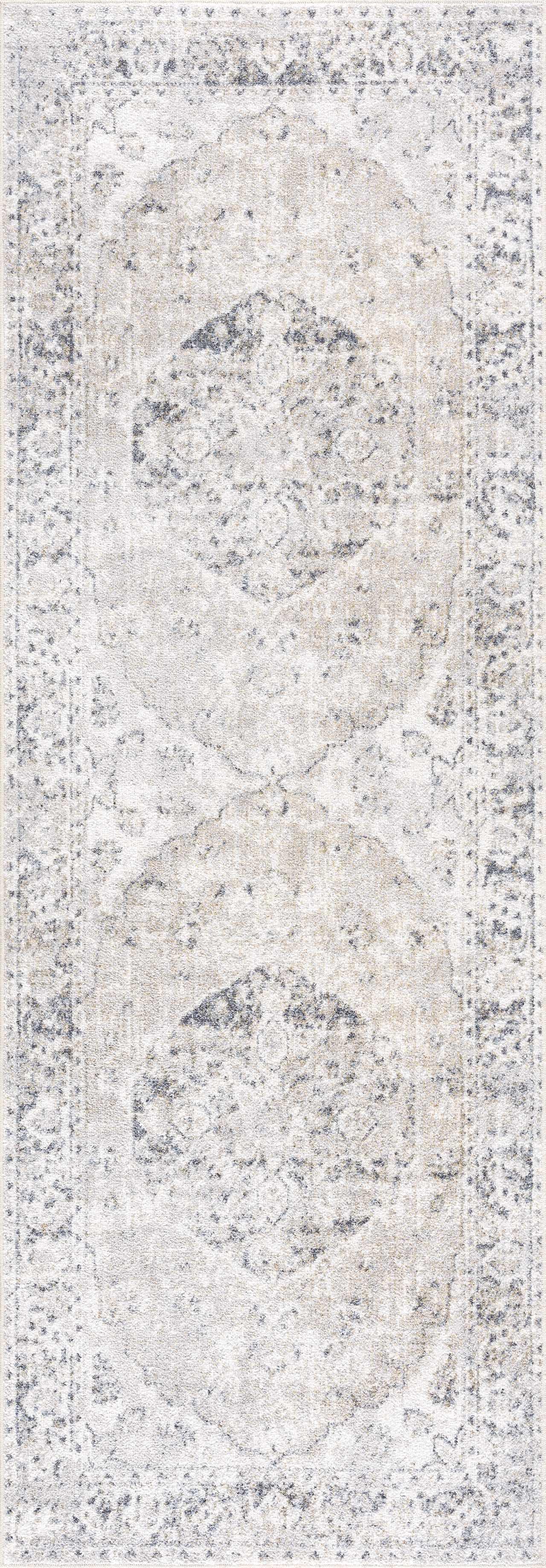 Rudo Cream Washable Area Rug