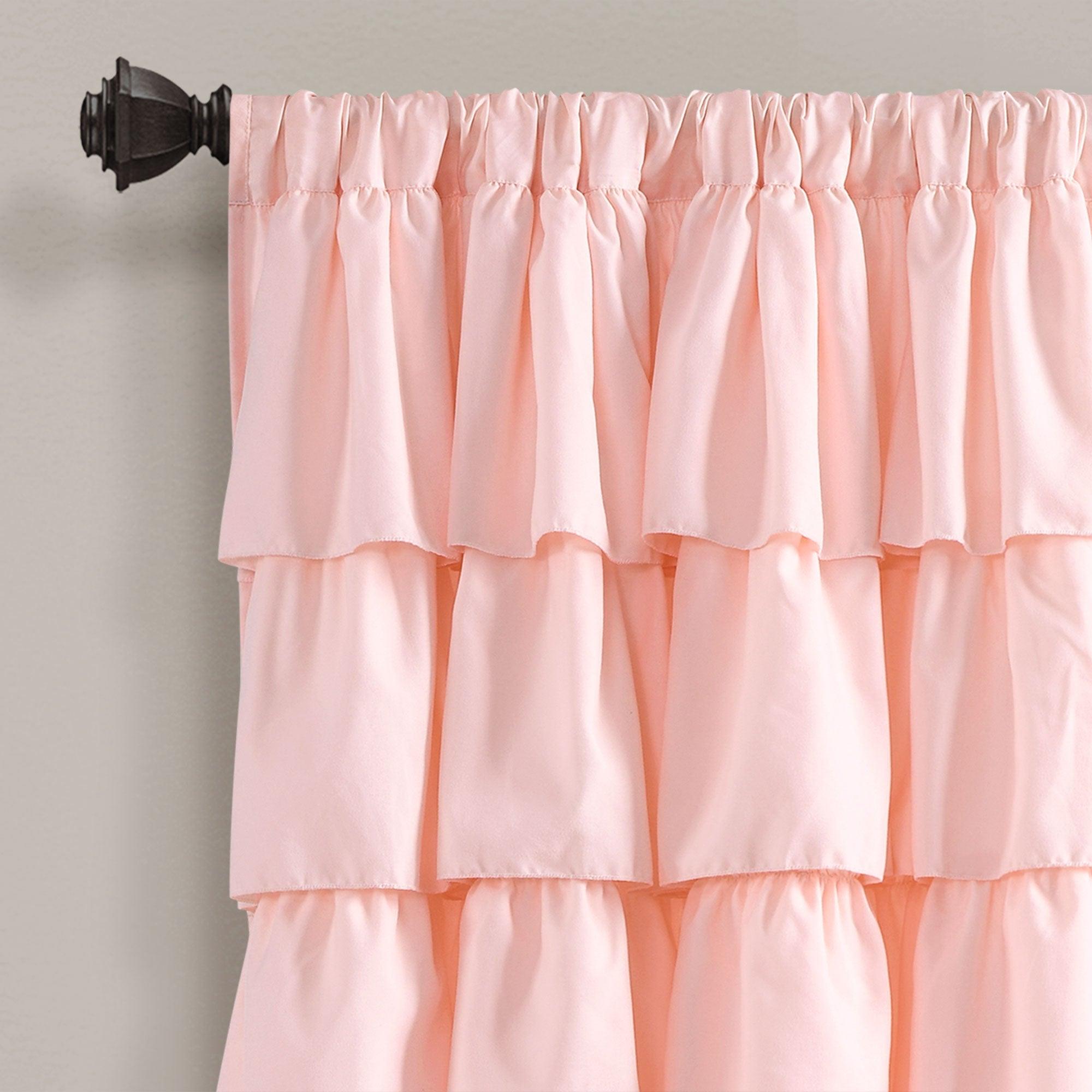 Ruffle Window Curtain Panel