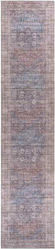 Russiaville Traditional Brown Washable Area Rug