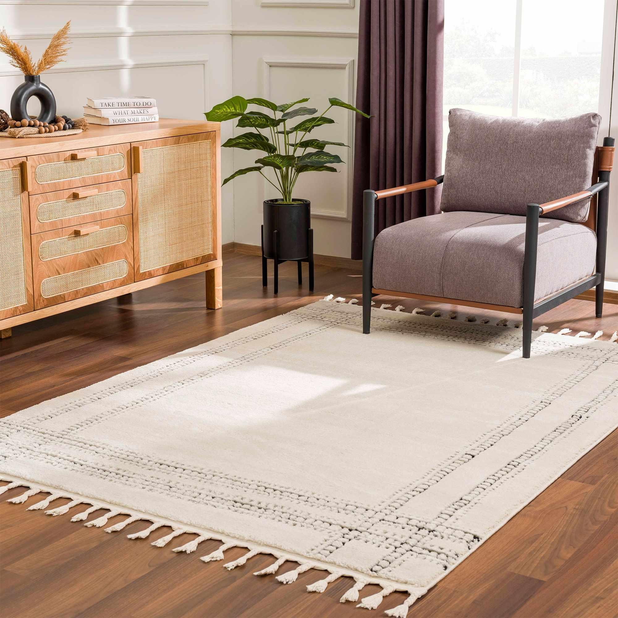 Ryuu Black & White Area Rug