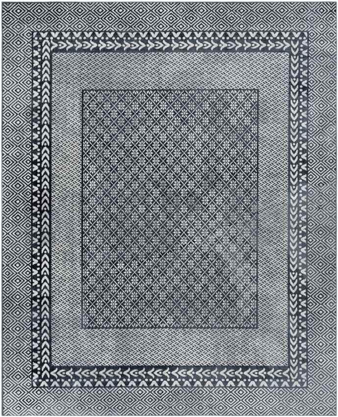 Schererville Traditional Ink Washable Area Rug