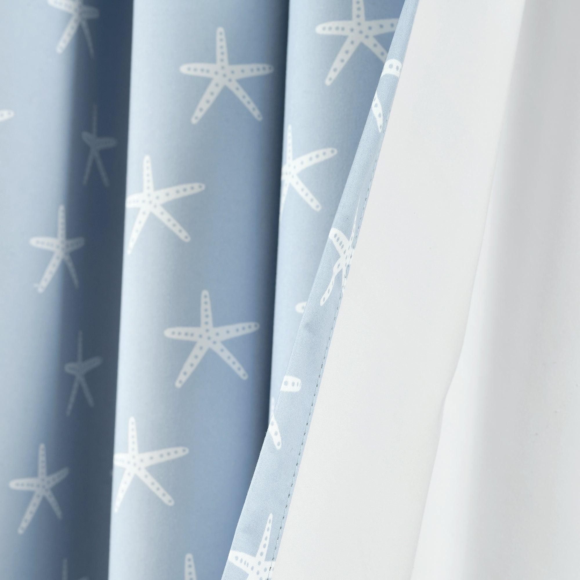 Seaside Starfish Blackout Window Curtain Panel