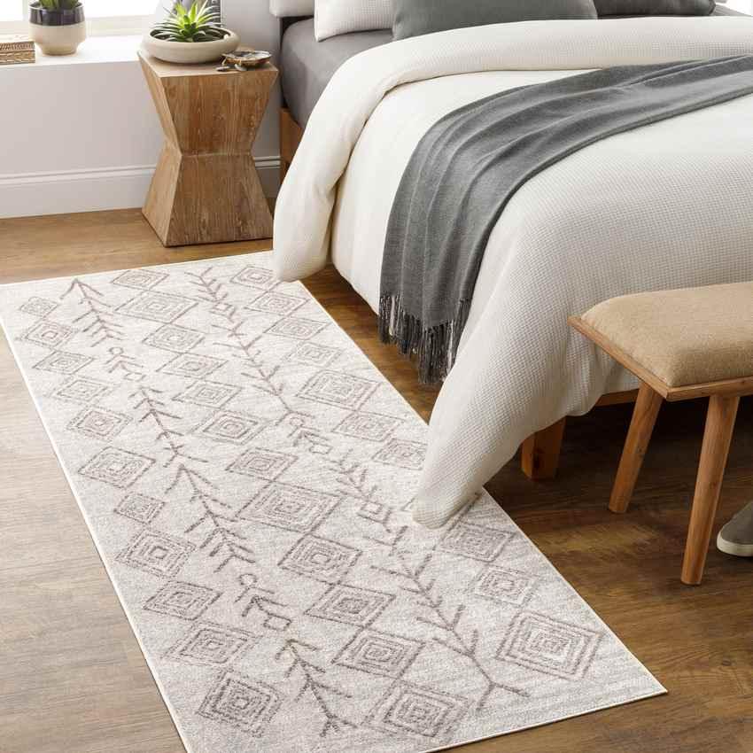 Seelyville Global Beige Washable Area Rug