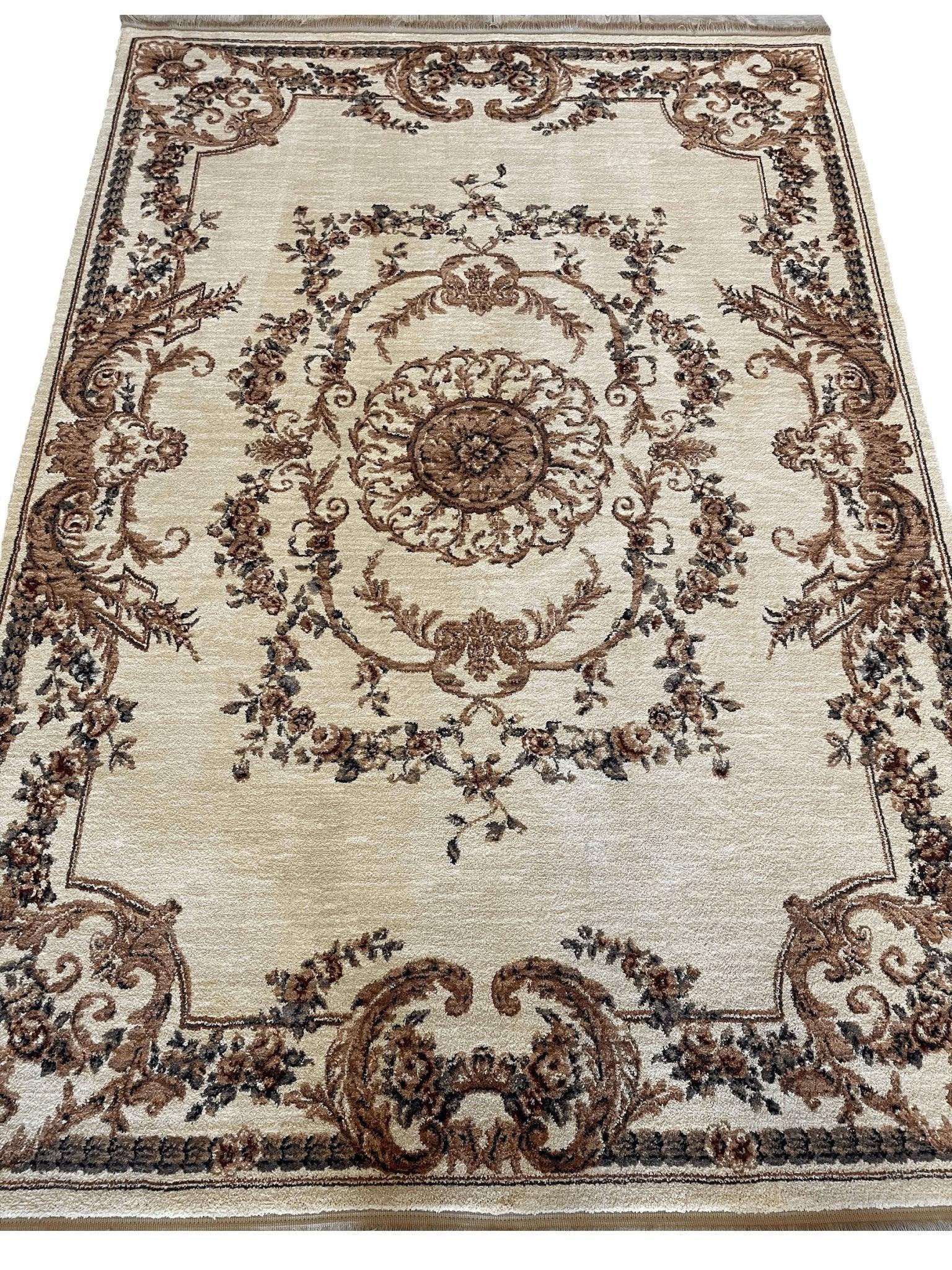 Shaw Super Louis Philip Aubusson Area Rug 5’3”x7’6”