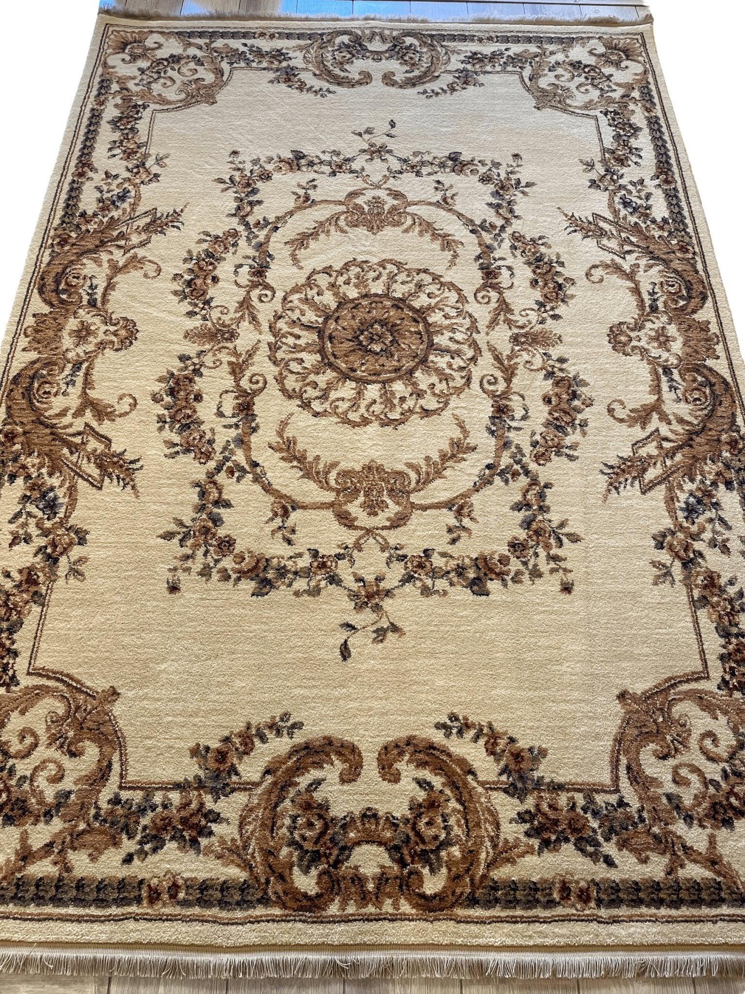 Shaw Super Louis Philip Aubusson Area Rug 5’3”x7’6”