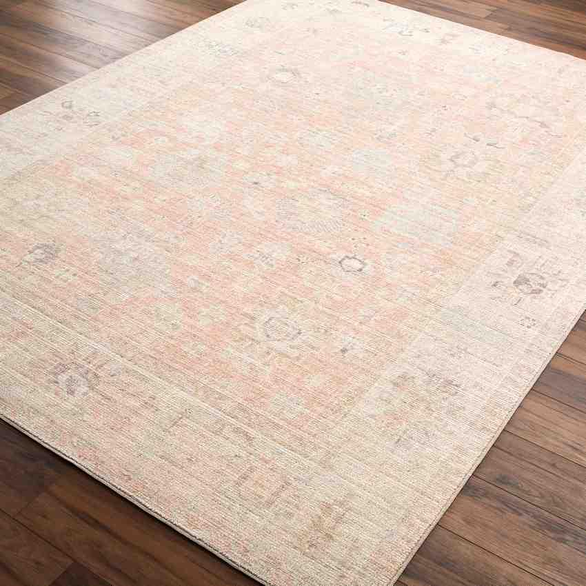 Shellina Traditional Dusty Pink Area Rug