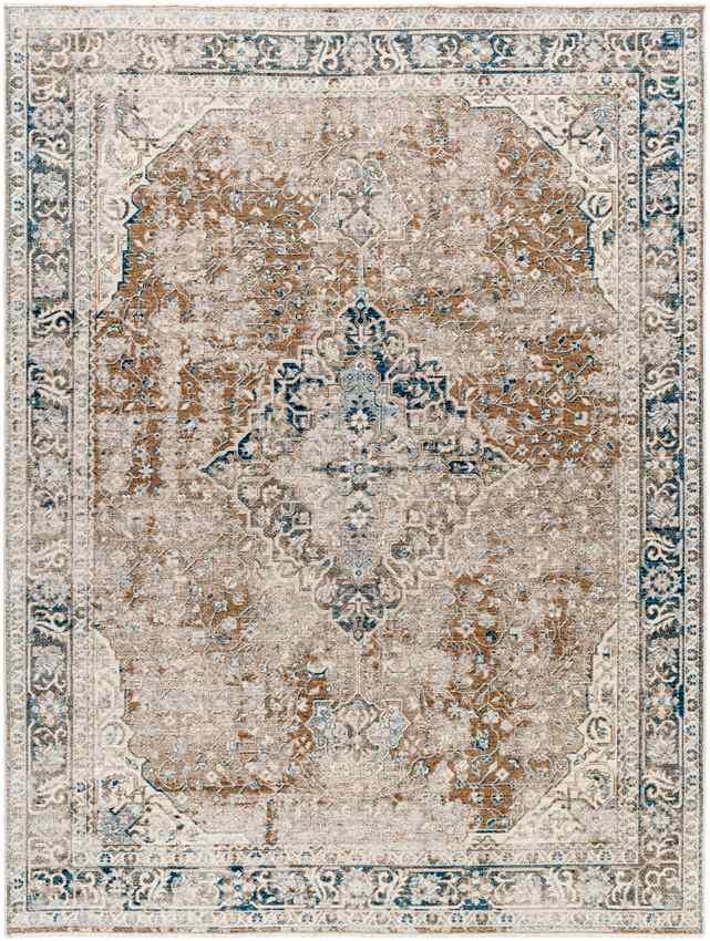 Shenna Traditional Dark Teal Area Rug