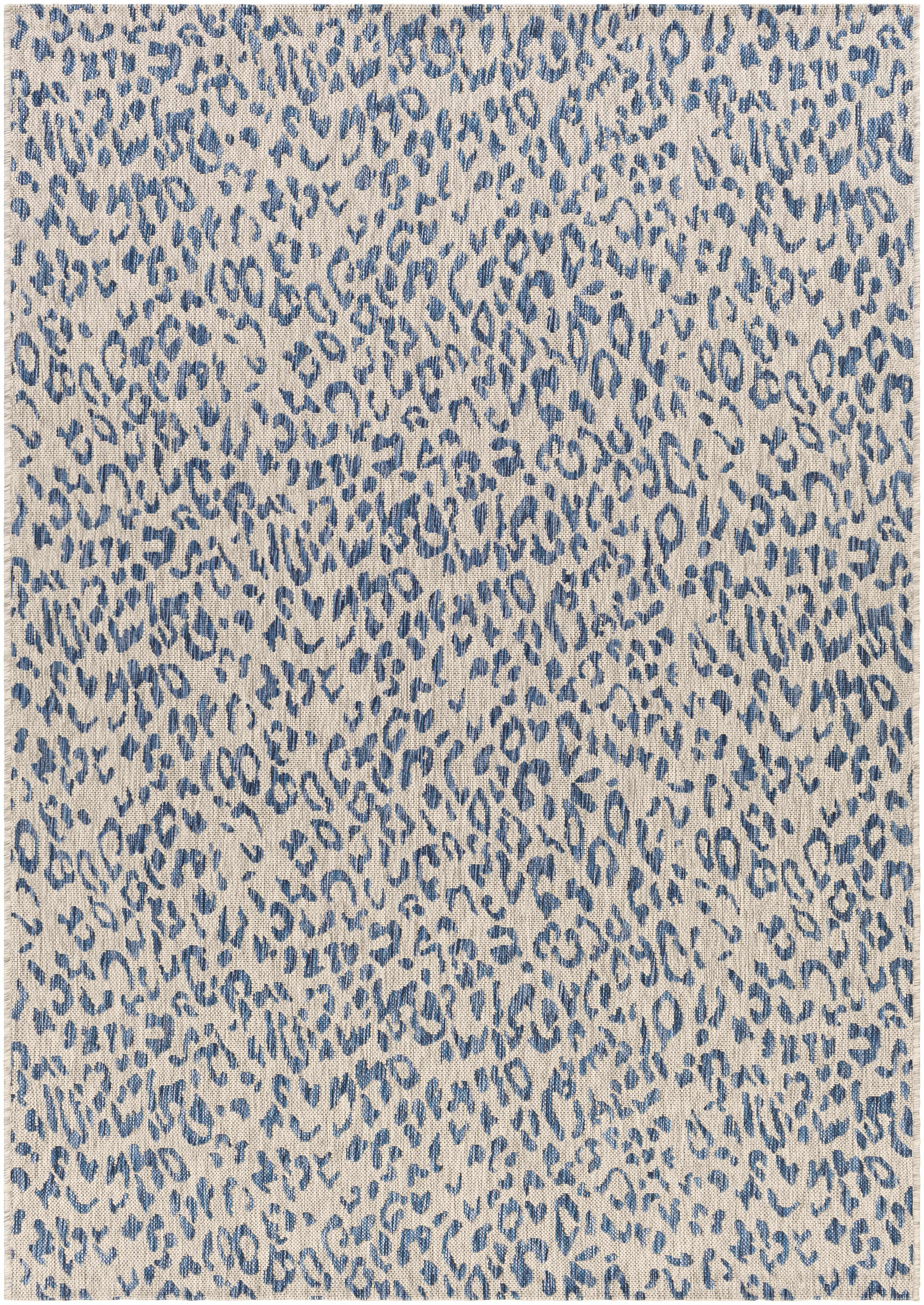 Skipsea Blue Leopard Performance Rug