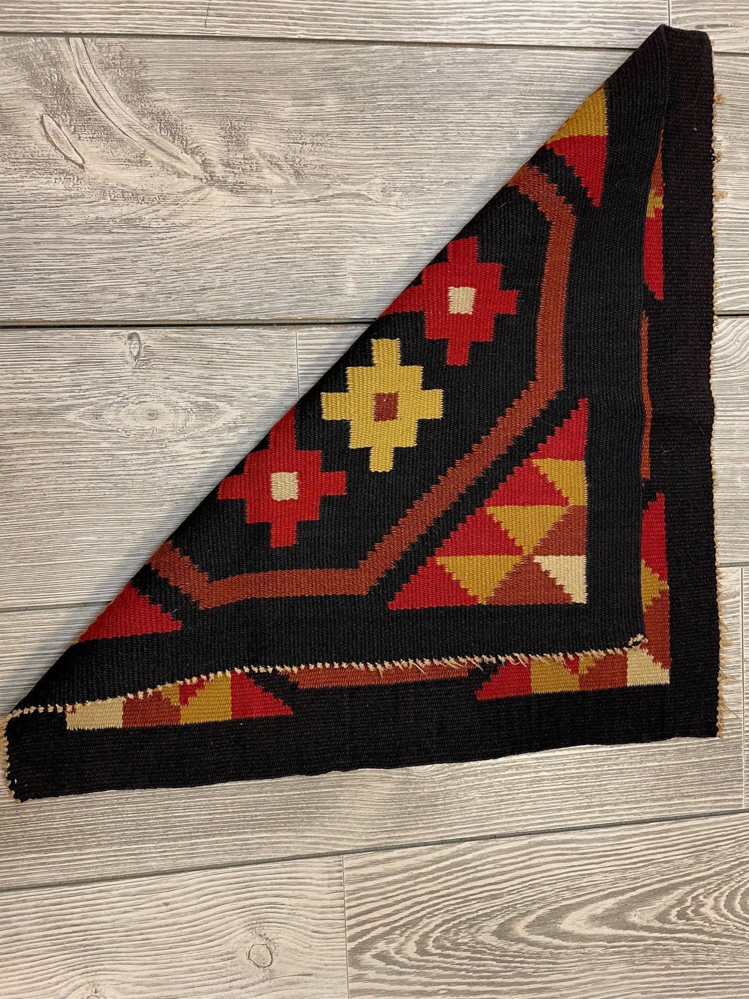 Small Mexican Hand Woven Kilim Rug 19''x19''