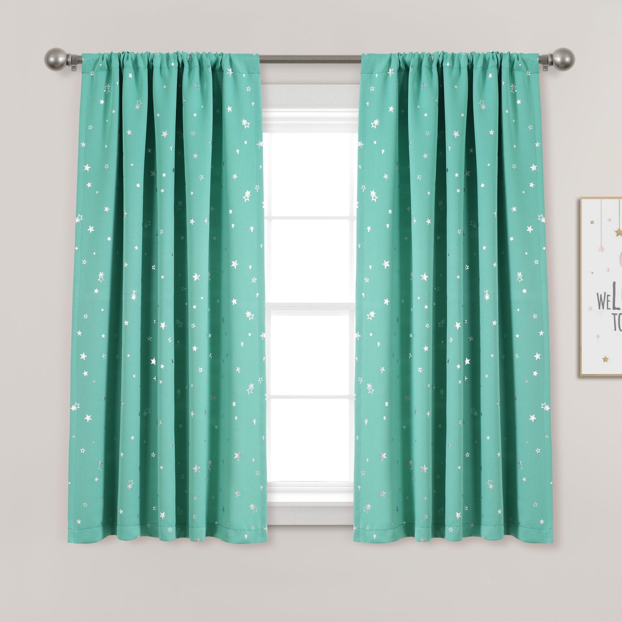 Star Blackout Window Curtain Set