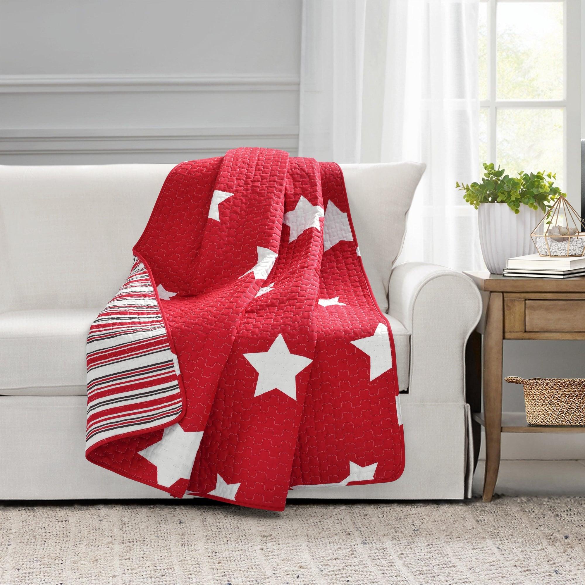 Star Reversible Cotton Throw