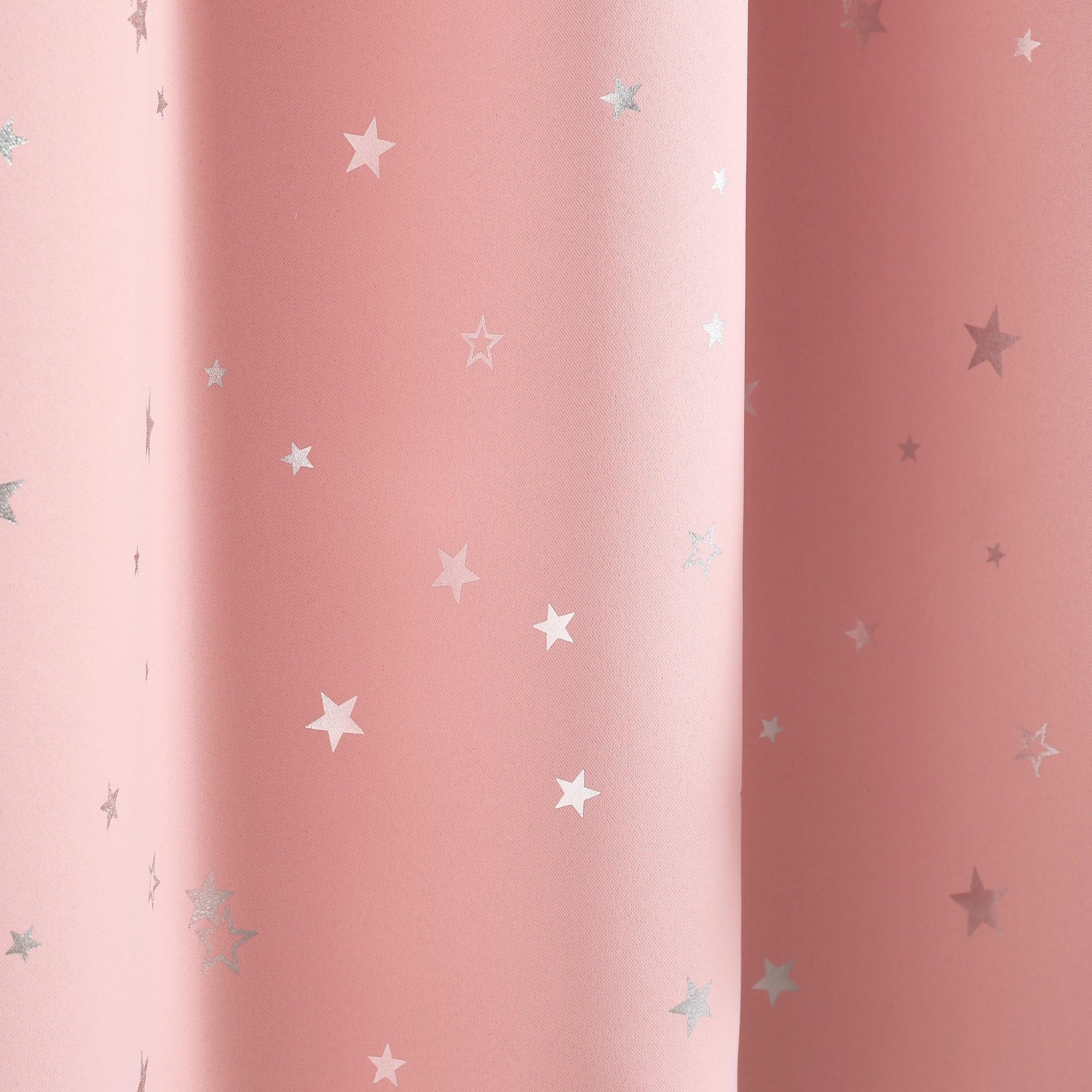 Star Sheer Insulated Grommet Blackout Curtain Panel Set