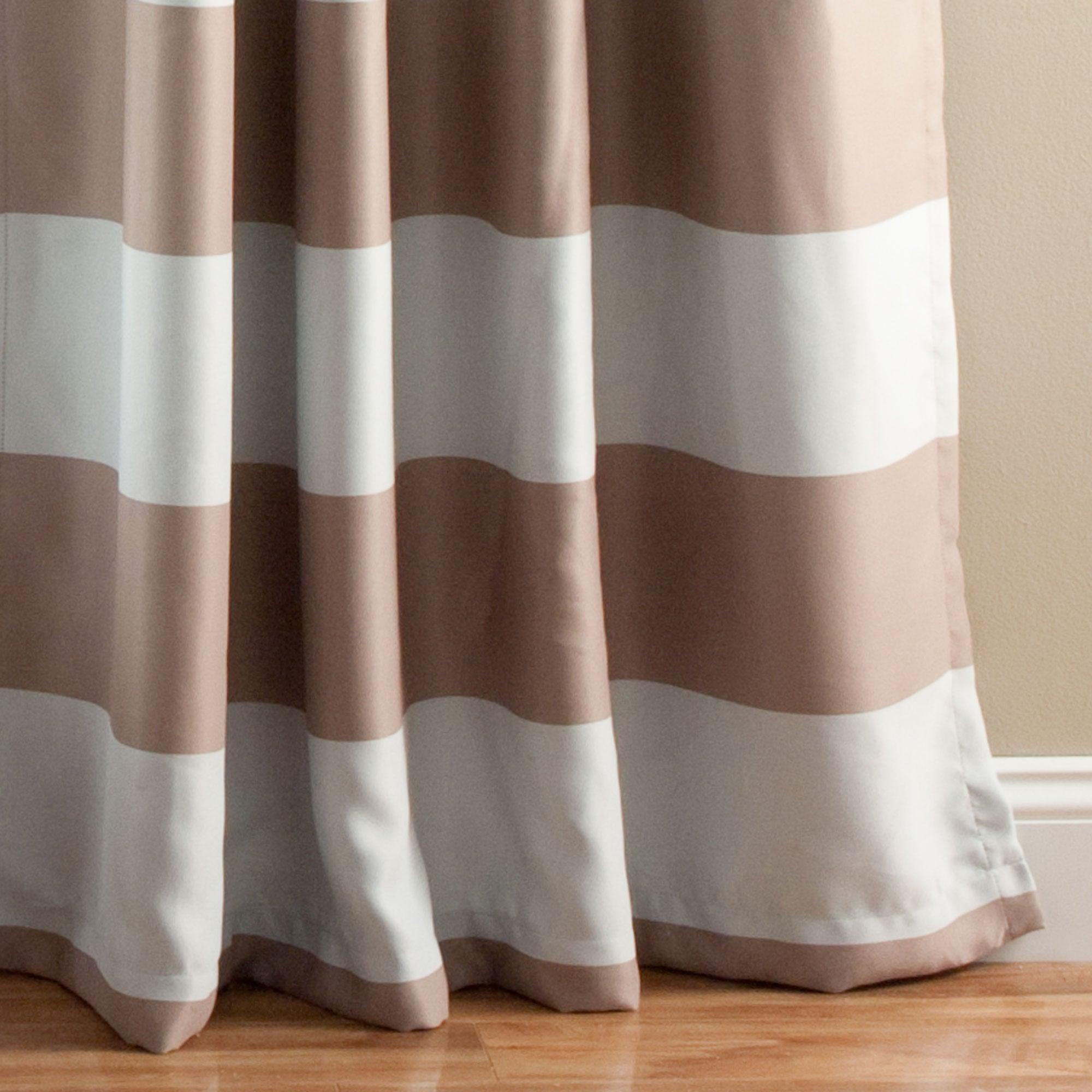 Stripe Blackout Window Curtain Set