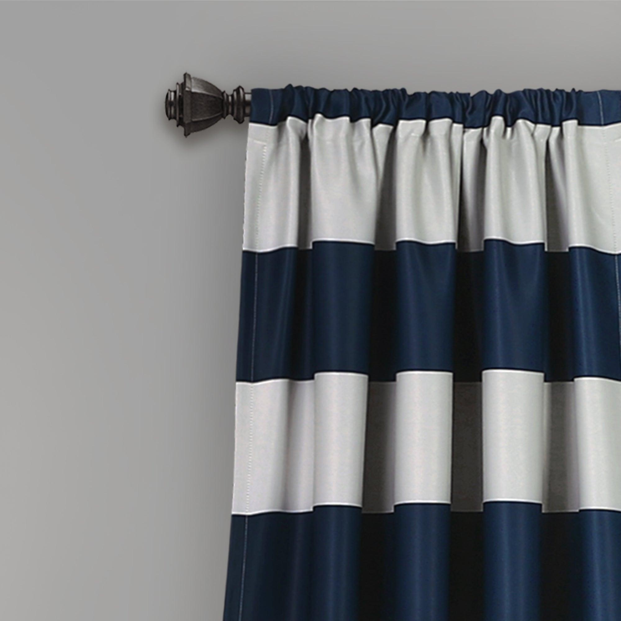 Stripe Blackout Window Curtain Set