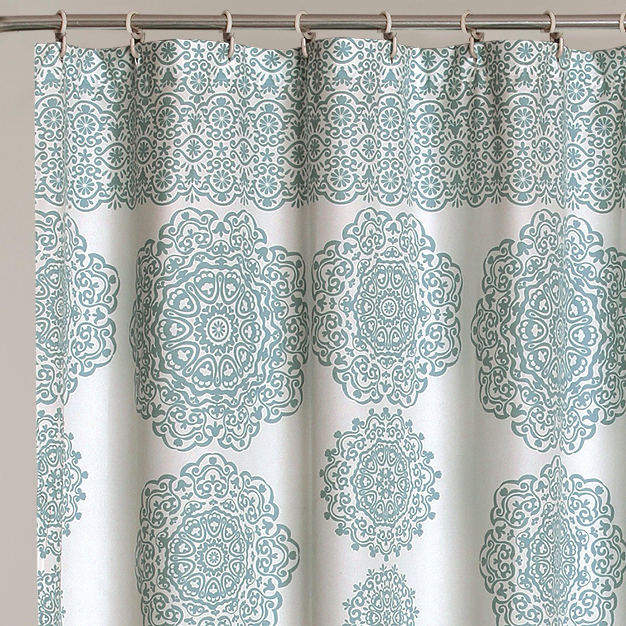 Stripe Medallion Shower Curtain