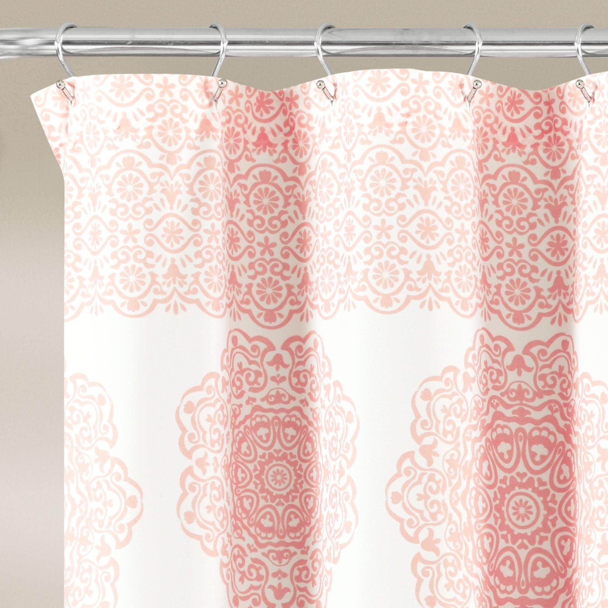 Stripe Medallion Shower Curtain