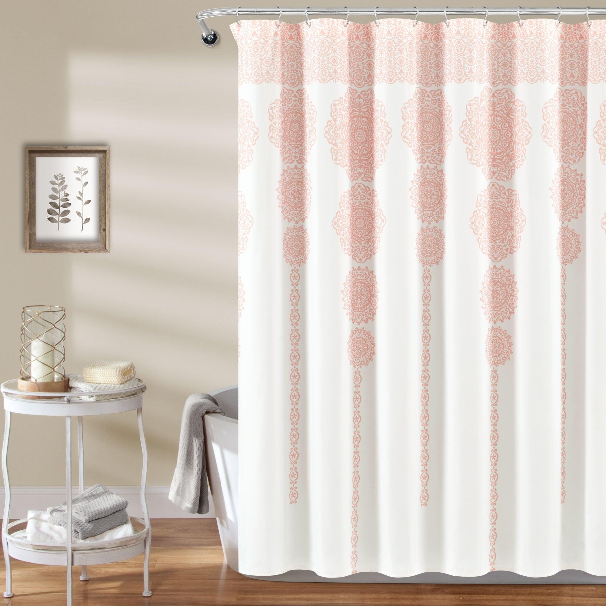 Stripe Medallion Shower Curtain