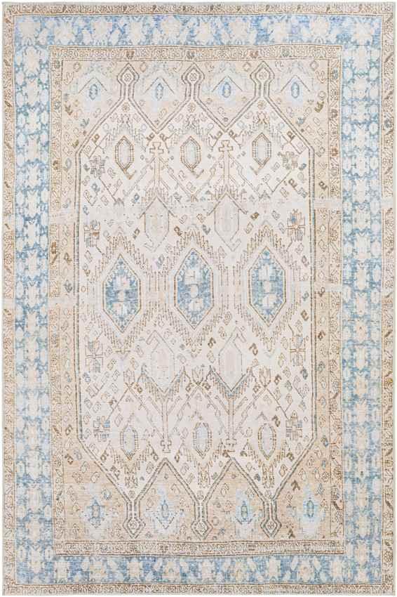 Summitville Traditional Beige Washable Area Rug