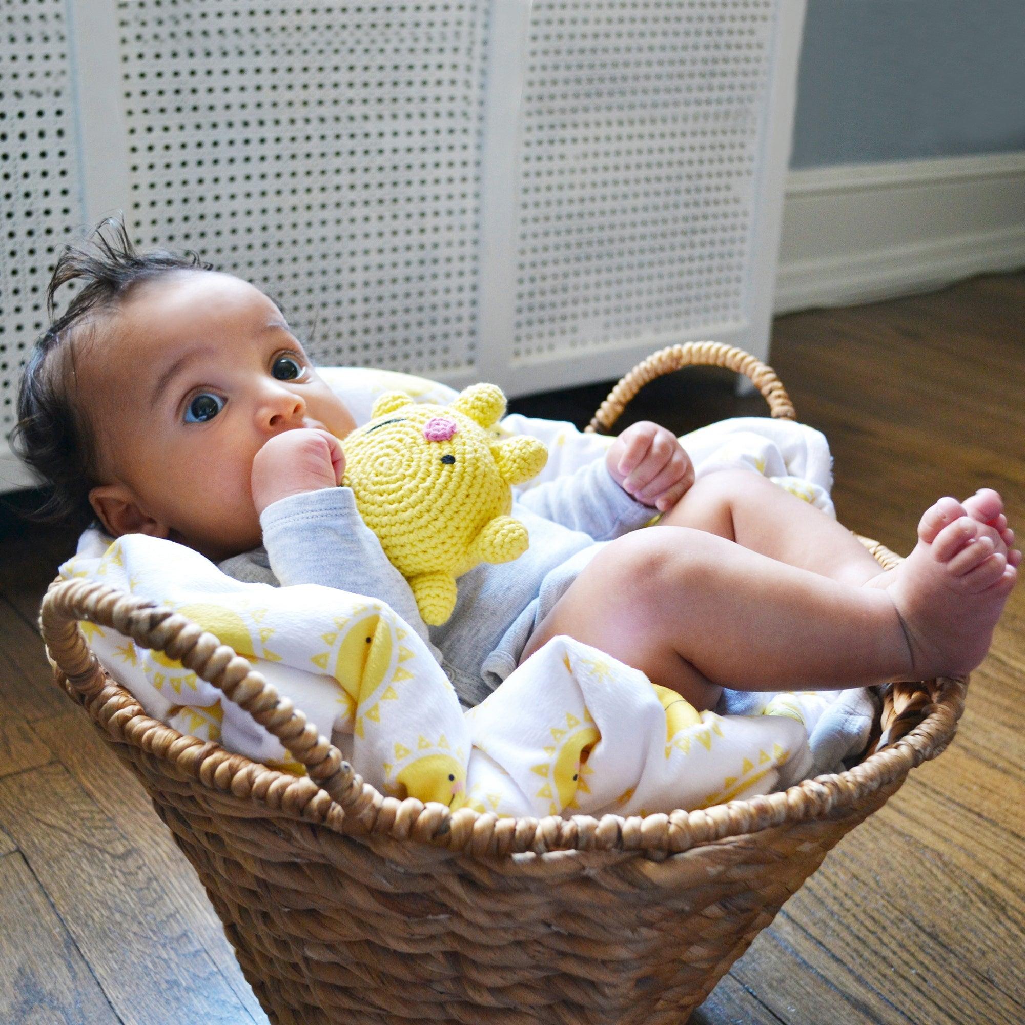 Sunshine Plush Baby Blanket