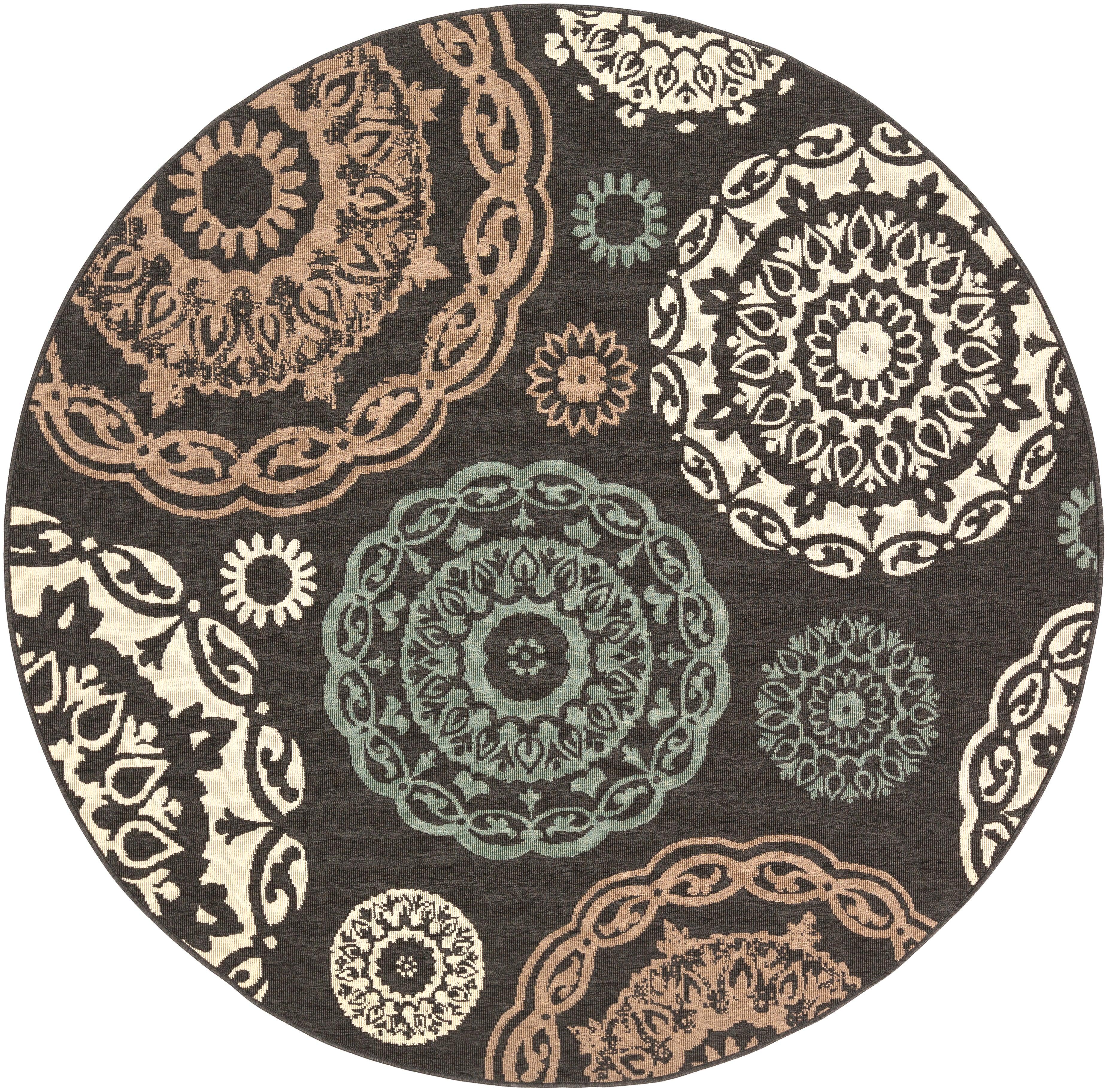 Surya Alfresco ALF-9668 5'3" Round Rug