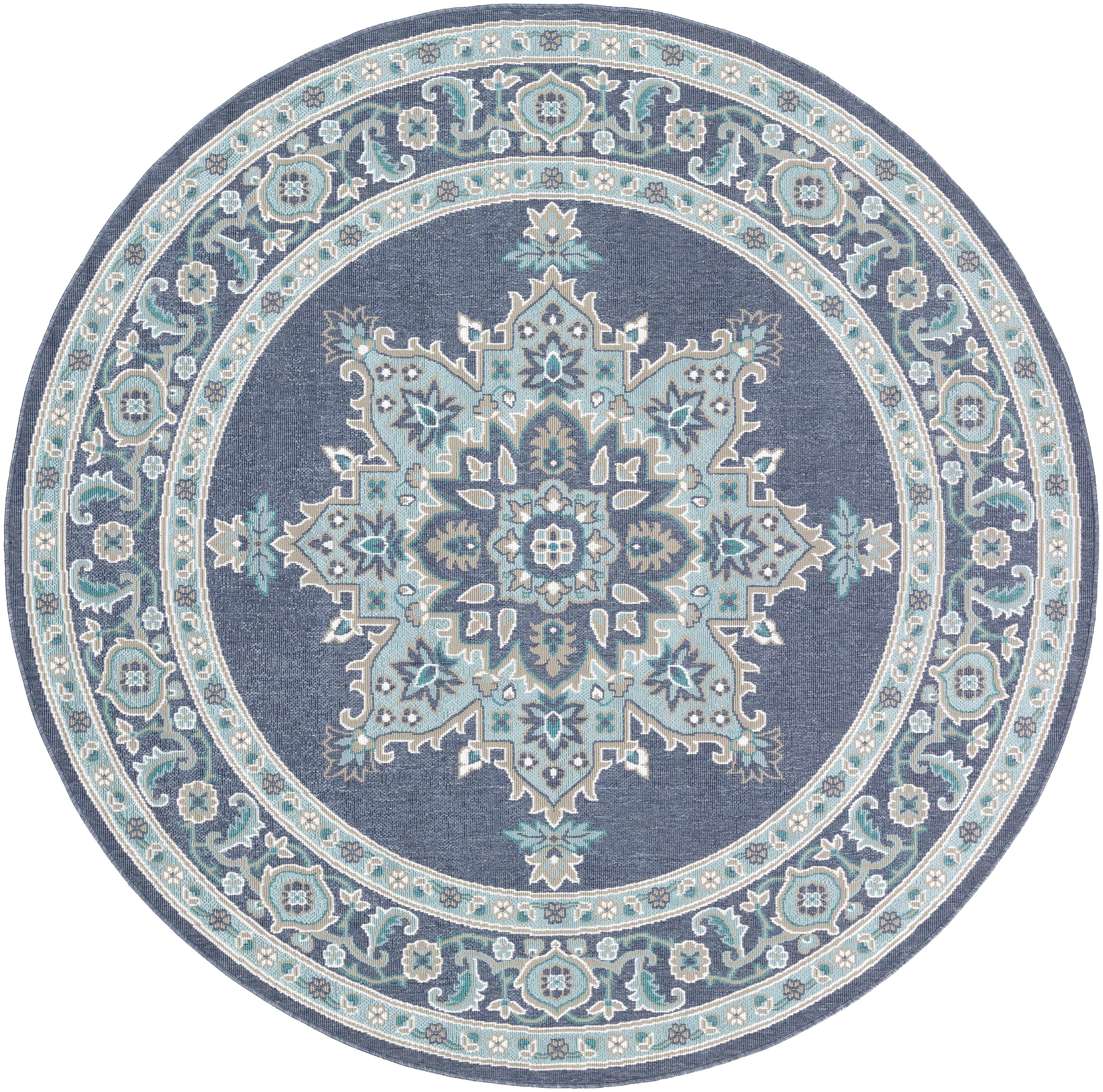 Surya Alfresco ALF-9670 5'3" Round Rug