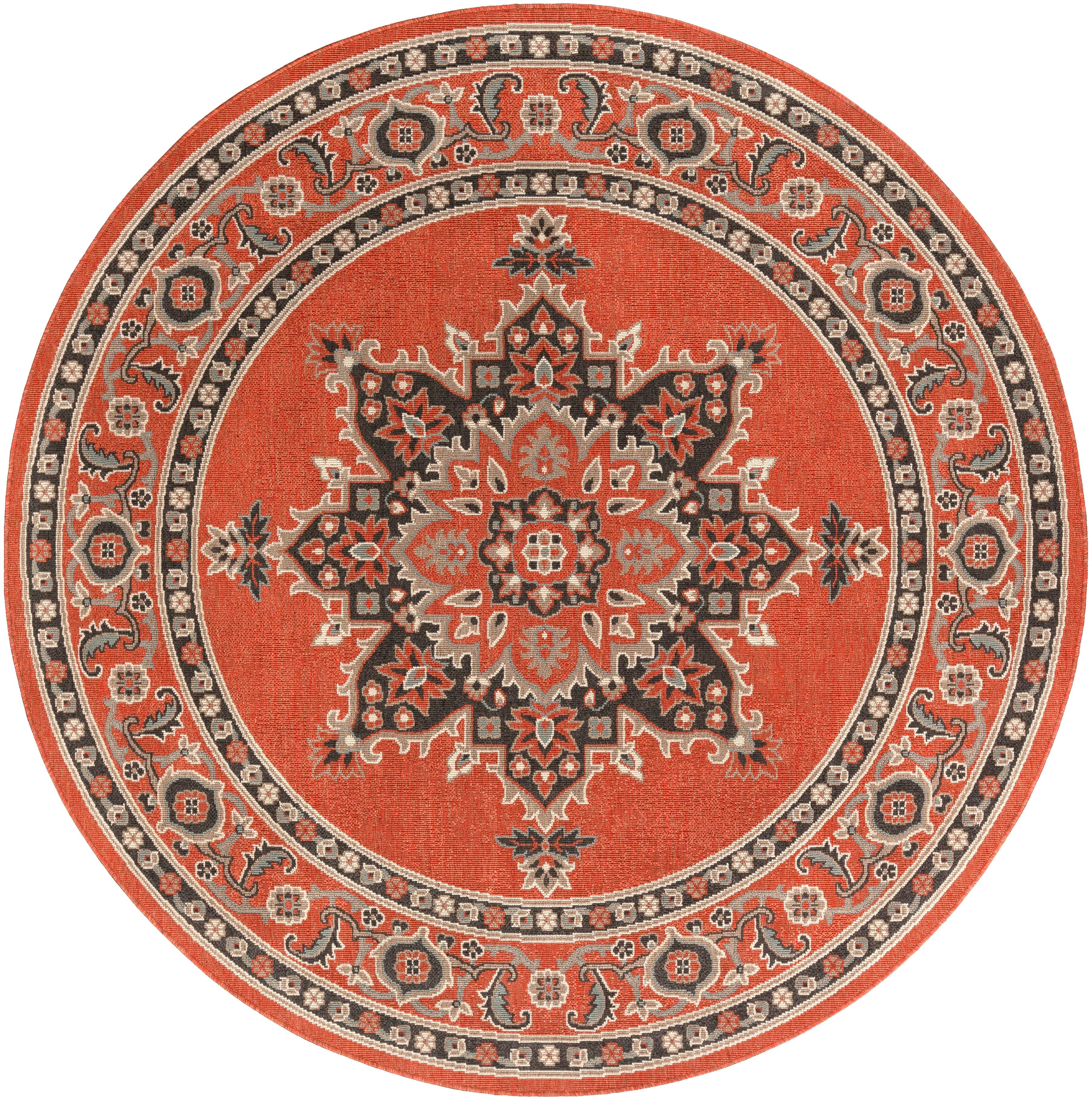 Surya Alfresco ALF-9672 5'3" Round Rug