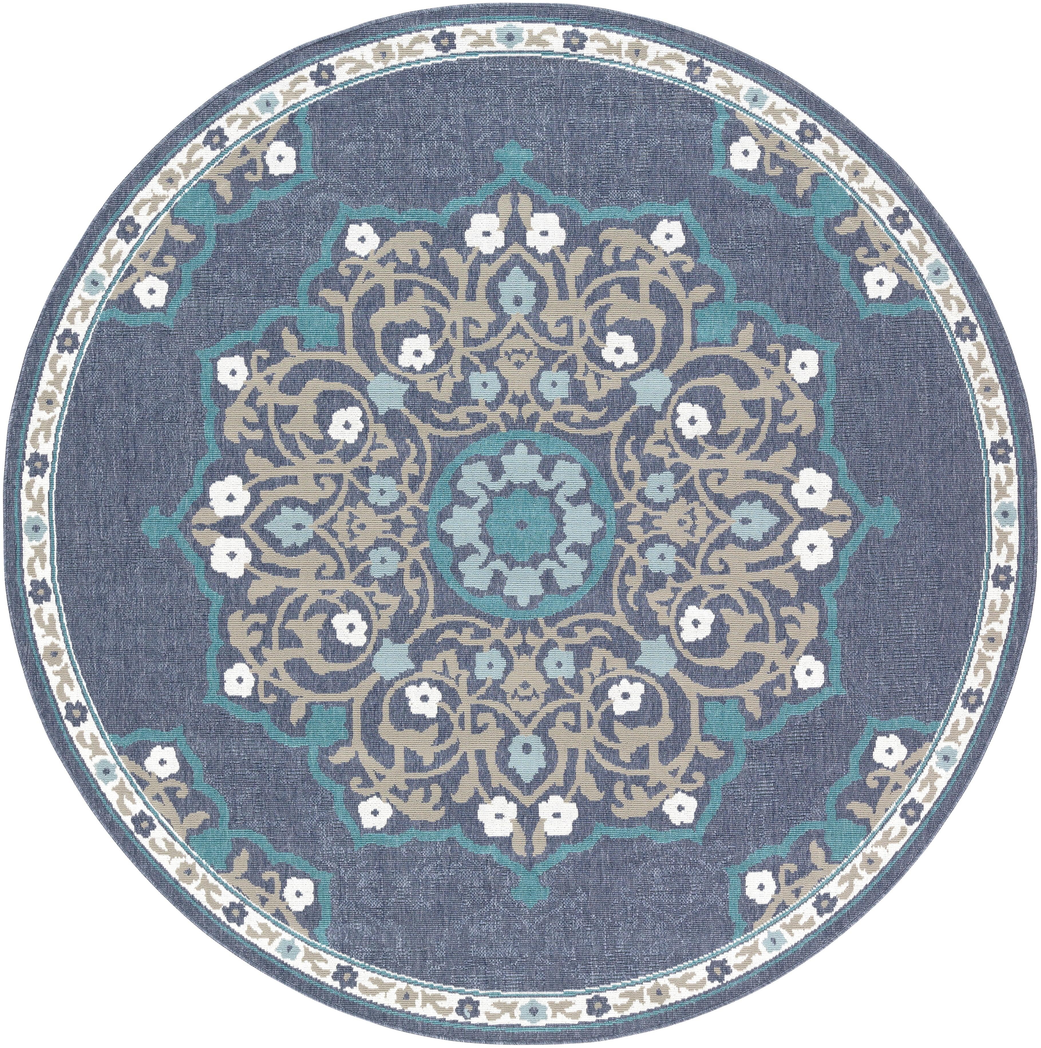 Surya Alfresco ALF-9678 5'3" Round Rug