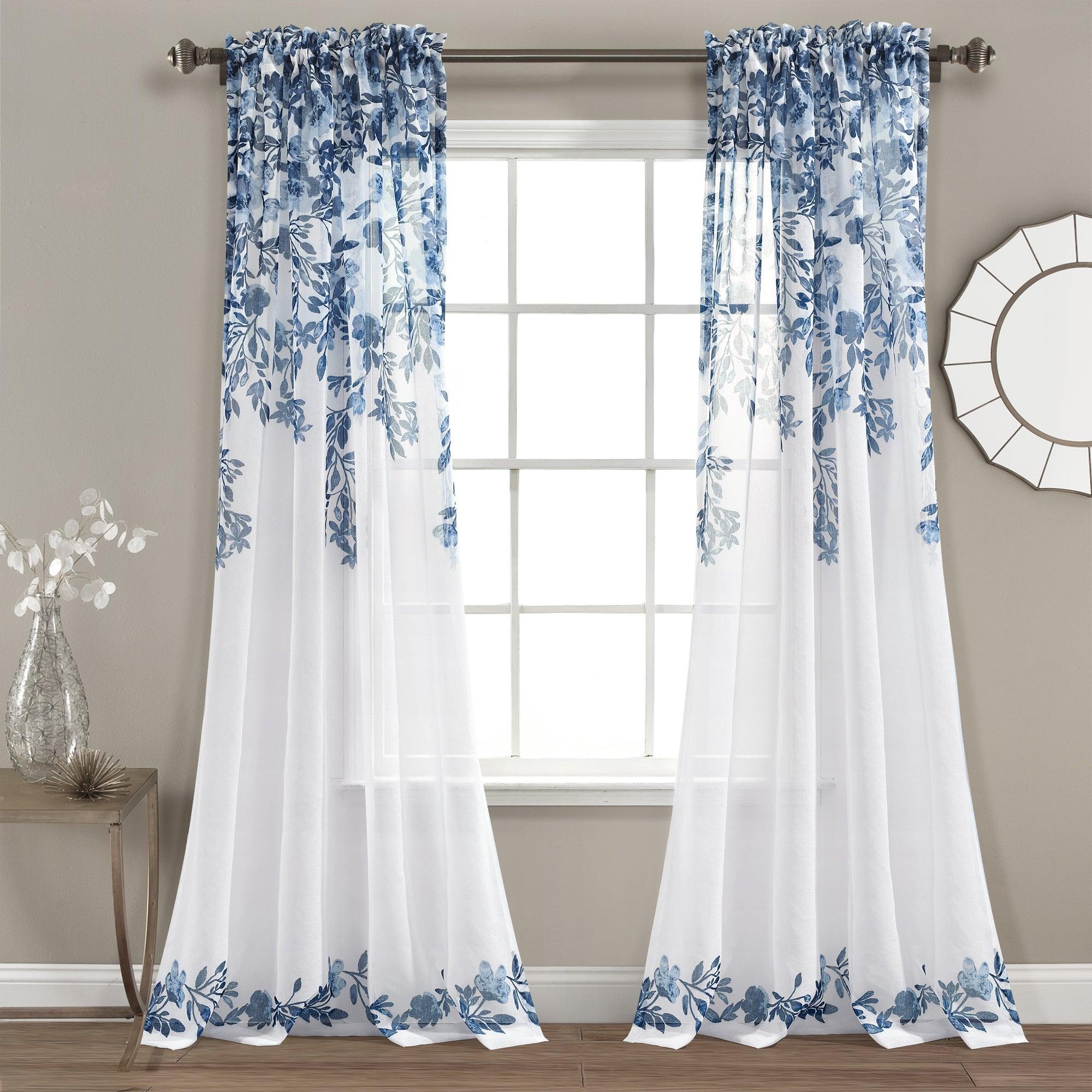 Tanisha Sheer Window Curtain Panel Set