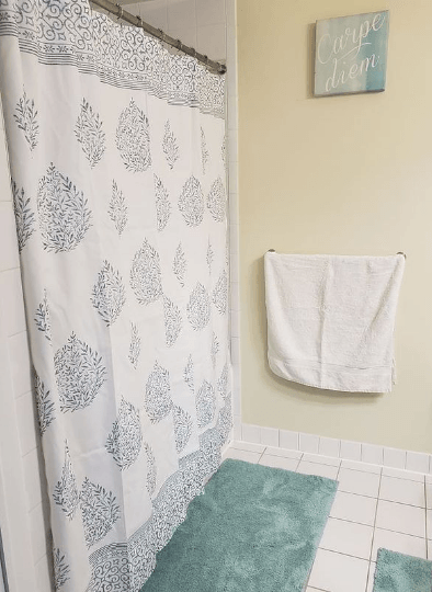 Teardrop Leaf Shower Curtain