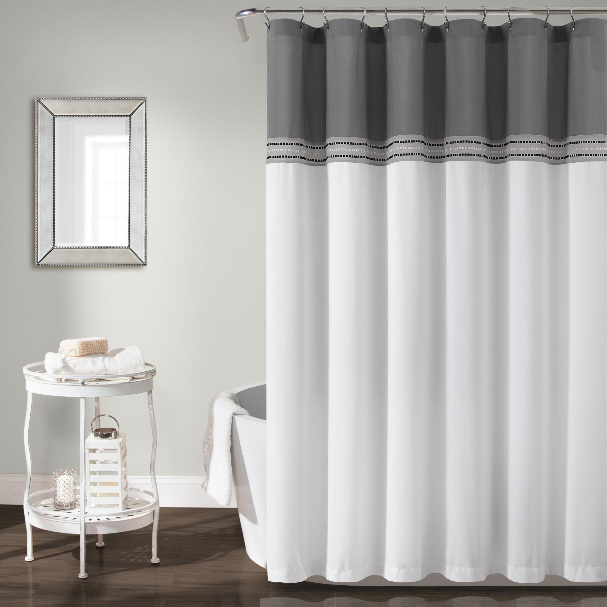 Terra Embroidery Shower Curtain