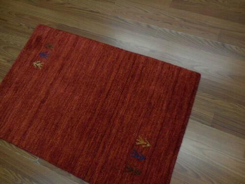 Tibetan Veg Dye Modern Hunting Gabeh Rug 2x3 Ft