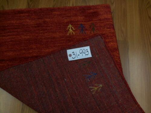 Tibetan Veg Dye Modern Hunting Gabeh Rug 2x3 Ft