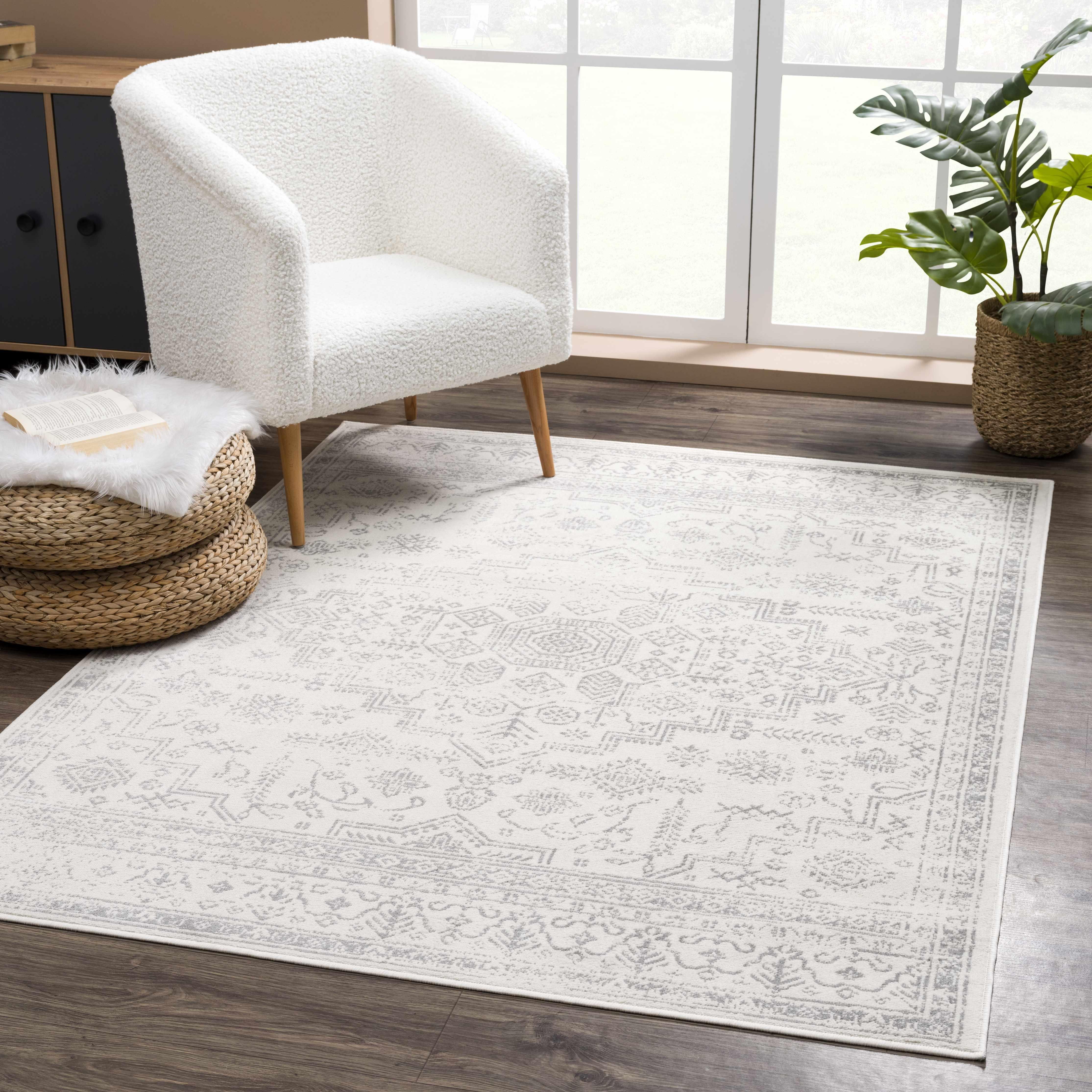 Tigried Ivory & Gray 2323 Area Rug