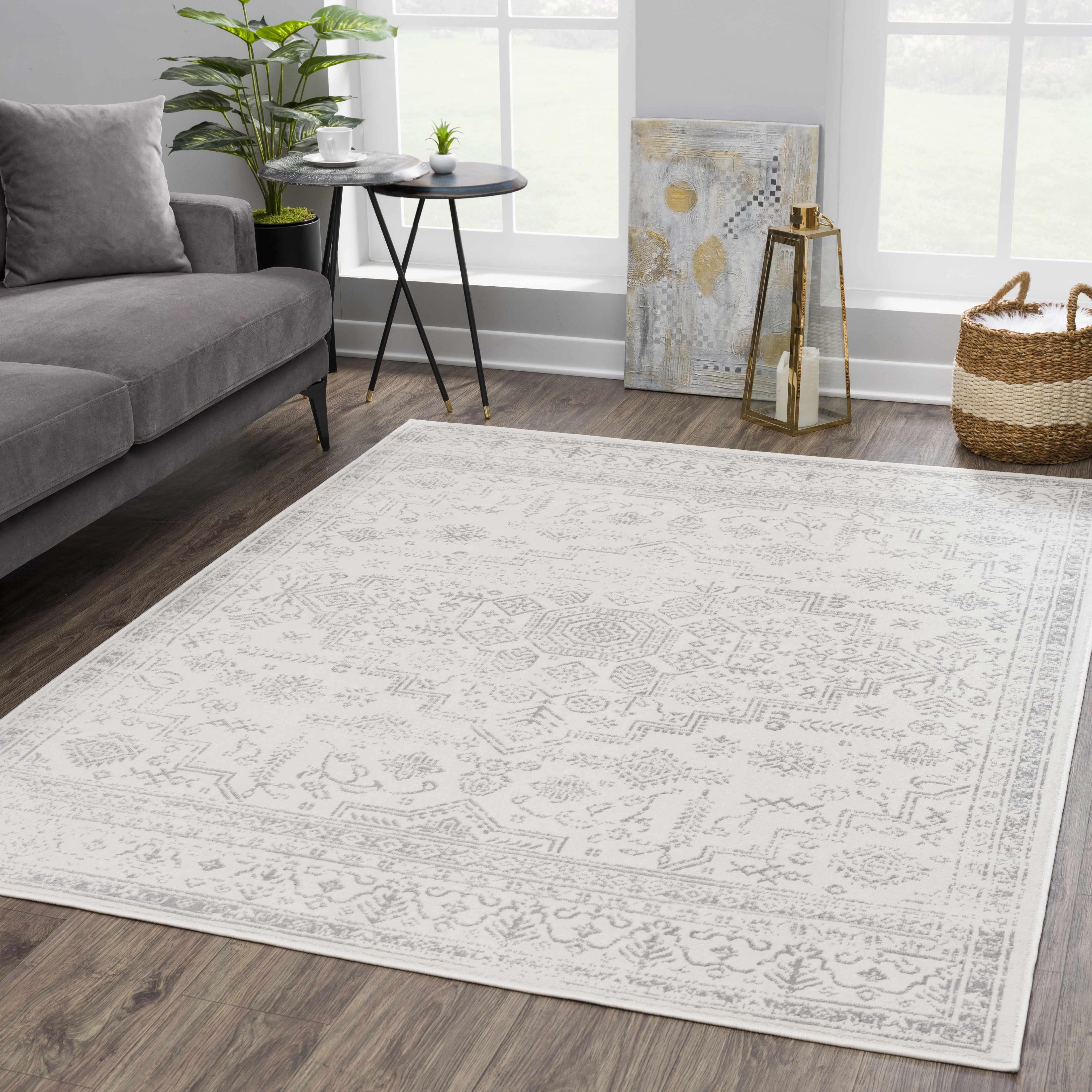 Tigried Ivory & Gray 2323 Area Rug