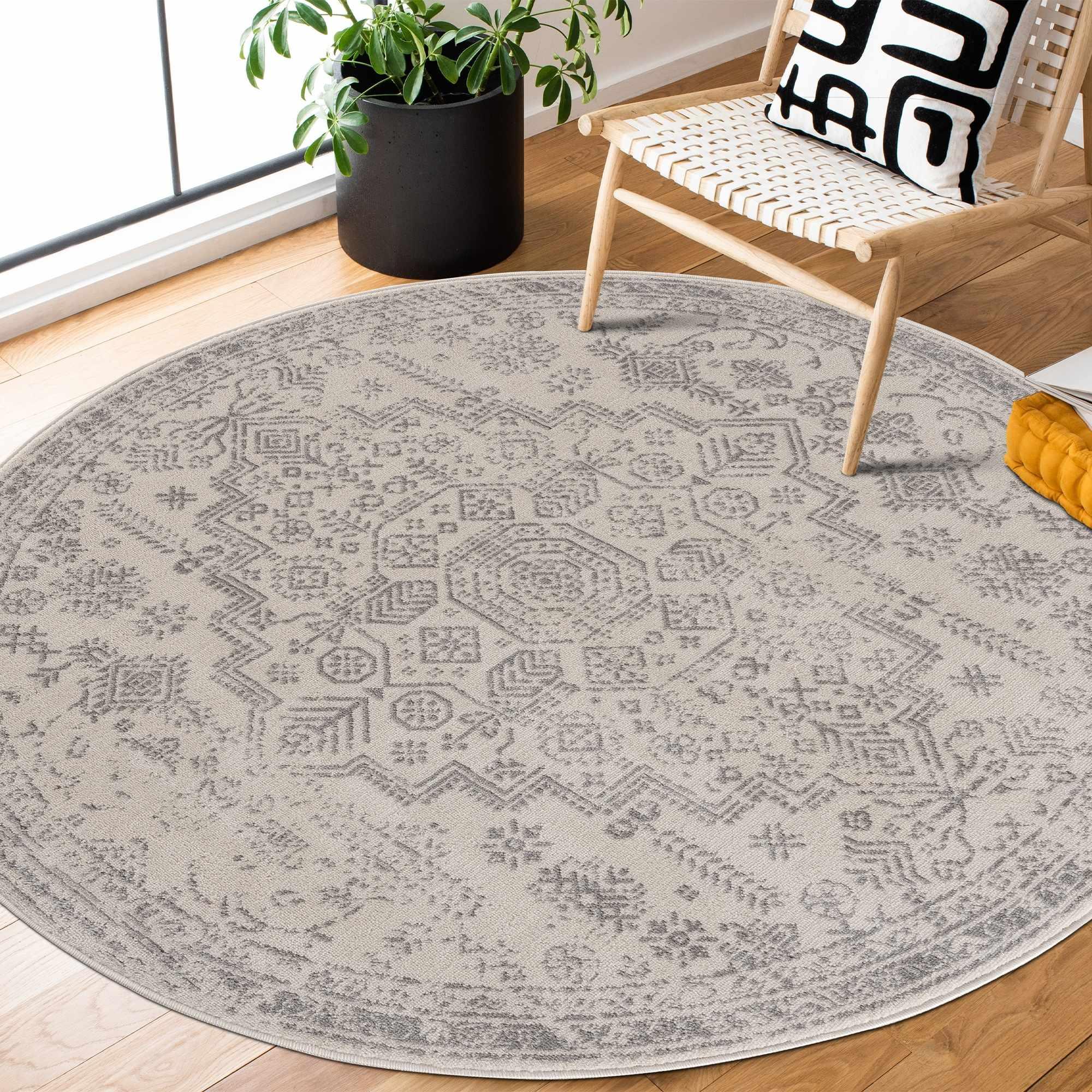 Tigried Ivory & Gray 2323 Area Rug