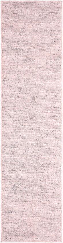 Tobey Solid and Border Dusty Pink Washable Area Rug