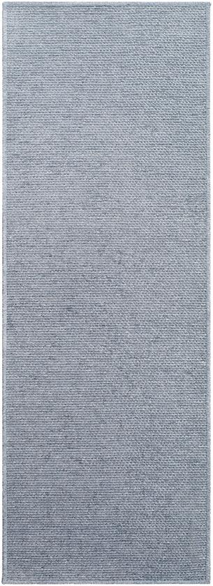 Tobey Solid and Border Light Gray Washable Area Rug