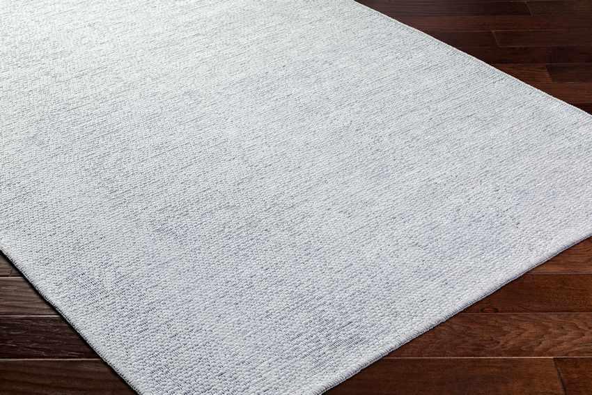 Tobey Solid and Border Light Sage Washable Area Rug