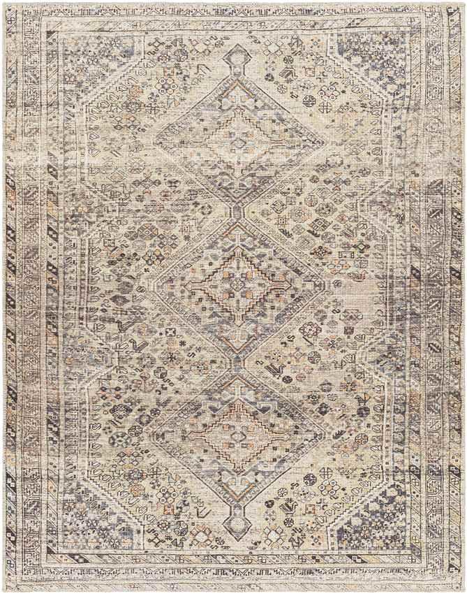 Tonganoxie Traditional Beige Washable Area Rug