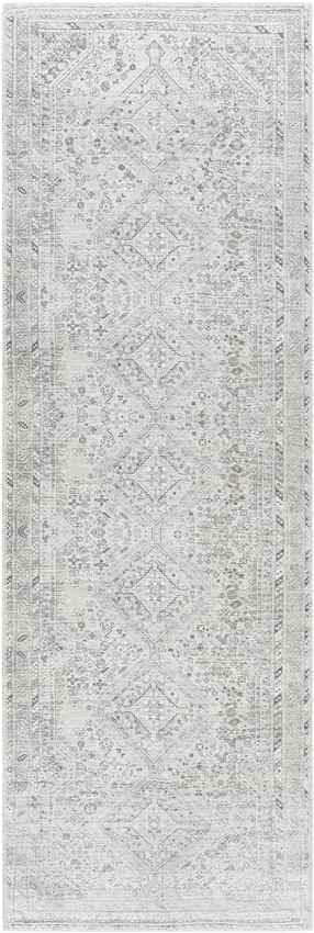 Tonganoxie Traditional Cream Washable Area Rug